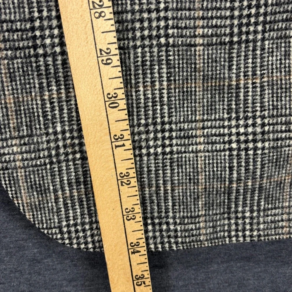 Jos A Bank Sport Coat Mens 44 Camel Hair Glen Plaid‎ Two Button Gray